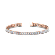 6 Carat Emerald Cut Diamond Tennis Bracelet